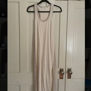Rag & Bone cream midi length cotton dress
